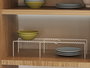 Hermia Organizador de Cocina SM045-W, 100% Metal, 735 x 210 x 135 cm (2 Piezas), Blanco